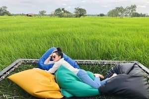 Thưởng thức cà phê giữa cánh đồng xanh ngát ở Bangkok