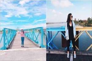 Check in cực chất trên chiếc cầu 2 màu độc nhất Việt Nam